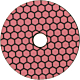 Discheta profesionala de lustruit marmura design hexagonal 3 - granulatie 400